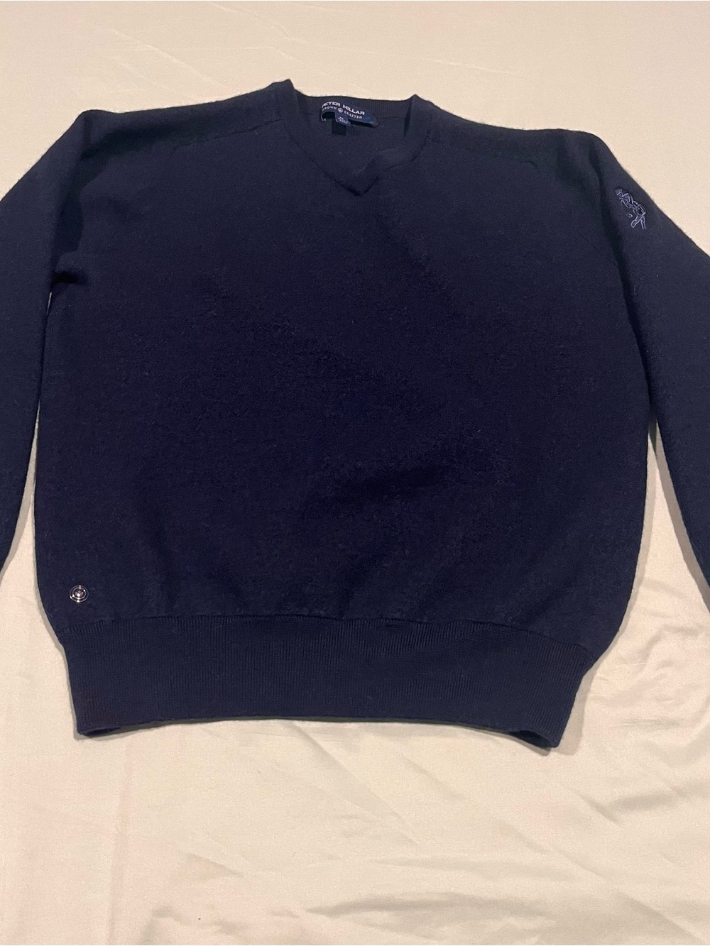 Peter Millar navy blue crewneck sweater, Youth Med